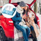 TaoBary 24 Packs Christmas Winter Small Boxes of Tissues Car Facial Tissue Boxes Disposable Tissue Packs Cube Facial Tissues 2 Ply 960 Sheets for Holiday Party Bathroom Office Floral Home Decor