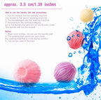 Blulu 12 Pieces Pet Hair Remover for Laundry Dryer Balls Reusable Washing Machine Hair Catcher Pet Dog Cat Catcher Lint Remover (Vivid Color)