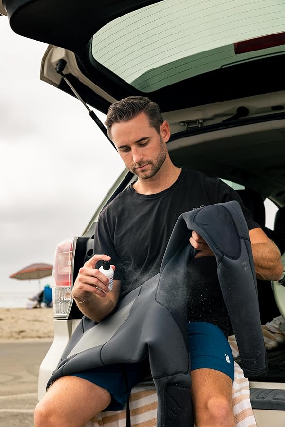 Driftline SPRITS Deodorizer Spray – Odor Eliminator for Wetsuits, Gym Bags & Activewear – Plant-Based, Skin-Safe, Biodegradable, Eco-Friendly, No Sulfates or Parabens, Travel Size (3oz)