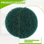 16pcs Kitchen Pads Power Scrubber Pads Set Electric Scrubber Replacement Scouring Pads fit for Dremel Versa Scouring Pads,Green