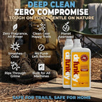Laundry Detergent 124 Load. 'Amberwood & Citrus' Essential Oil Liquid Laundry Detergent Washing Soap for Sensitive Skin. ProvenSafe™ Cleaning Supply w/Odor & Stain Remover for Activewear & All Fabrics