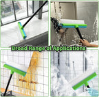 Gomake ‌11'' Window Squeegee with 20-63 Inch Telescopic Long Handle for Shower Glass Door,Car Windshield, Window, Mirror, Bathroom,Countertop,Floor Cleaning