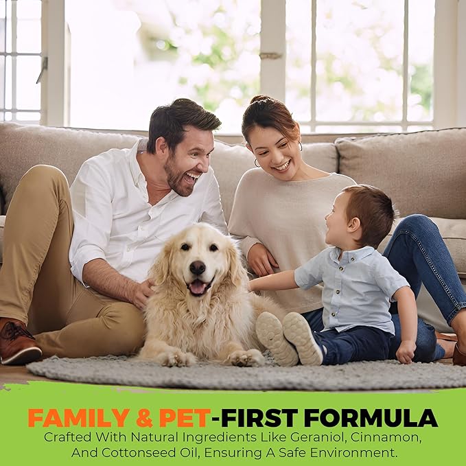 Nature's Dome Eco-Friendly Pest Control Spray – Ant, Roach, Spider, Fly, Flea and Insect Control with Natural Essential Oils – Fast-Acting, Child & Pet Safe for Indoor & Outdoor Use (32 OZ)