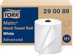 Tork Matic Paper Hand Towel Roll White H1 (6 Rolls) and Tork Mini Jumbo Toilet Paper Roll White T2 (12 Rolls)