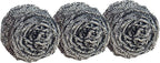 Scotch-Brite Stainless Steel Scrubbers, Scouring Pads for Cleaning Tough Baked-On Messes, Metal Scrubbers for Cleaning Dishes, 3 Scrub Pads