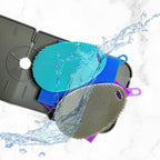 Faucet Mat for Sink - Silicone Scrubber Dish Set, Splash Guard, Food Grade BPA Free Kitchen Scrubber