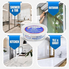 Bruce's GSR Heavy Duty Glass Water Spot Remover for Shower Glass Cleaner - Hard Water Stain Remover & Shower Door Cleaner - Removes Dirt, Soap Scum, Toilet Ring & Hardwater Mineral Stains (10 oz)