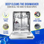 Freshero Dishwasher Cleaner and Deodorizer Tablets 26-Pack, Deep Cleaning Descaler for Dishwasher Machine, Heavy Duty, Septic Safe, Removes Grease & Build-ups, 1 Year of Cleaning Supplies (Unscented)