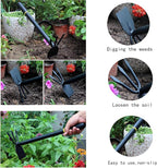 Hoe and Cultivator, Hoe Garden Tool, Hand Hoe Cultivator Garden Tool, Thickened Manganese Steel, Garden Hoe for Weeding, Planting, Loosening Soil, Digging，No Assembly Required