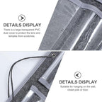 HOMSFOU Felt Wall Hanging Glasses Storage Pouch Dustproof Eyewear Organizer Bag Medium Gray Household Hanging Storage Bag for Wall Mounted Use