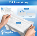 AMERICAN HOMESTEAD Disposable Hand Towels for Bathroom - White Linen-Like Guest Napkins - Ideal Paper Dinner Napkins or Bathroom Towels for Guests - 540 Count - Smooth - 15.5" x 12"