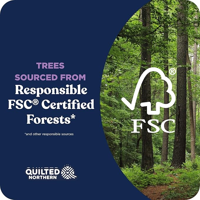 Quilted Northern Ultra Plush Toilet Paper, 24 Mega Rolls = 96 Regular Rolls, 3X Thicker*, 3 Ply Soft Toilet Tissue