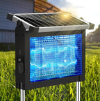 Solar Bug Zapper Outdoor Waterproof, Jepwe 4500V Cordless Bug Zapper Outdoor Large, Rechargeable Mosquito Killer & Fly Zapper, Solar Powered Insect Trap for Garden, Patio, Backyard, Indoor Use