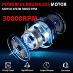 Cordless Wood Router Trimmer Compatible With MILWAUKEE 18V Battery, 800W 30000 RPM Brushless Motor Hand Palm Router with 15pcs 1/4"Shank Router Bits for Woodworking,Slotting(NO Battery)
