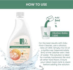 KIDU Multi-Surface Floor Cleaning Solution, 1:300 Dilution Ratio, Compatible with Most Robot Mops Including Roborock, iFLOOR, and DEEBOT Models, Ideal for Marble, Hardwood, Tile - 500ml Concentrate