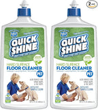 Quick Shine Hard Surface Pet Floor Cleaner 27 oz, 2Pk | Ready to Use, Removes Dirt, Streak Free, No Rinse | Hardwood, Laminate, Luxury Vinyl Plank LVT, & Tile | Safer for Kids, Pets & Our Environment