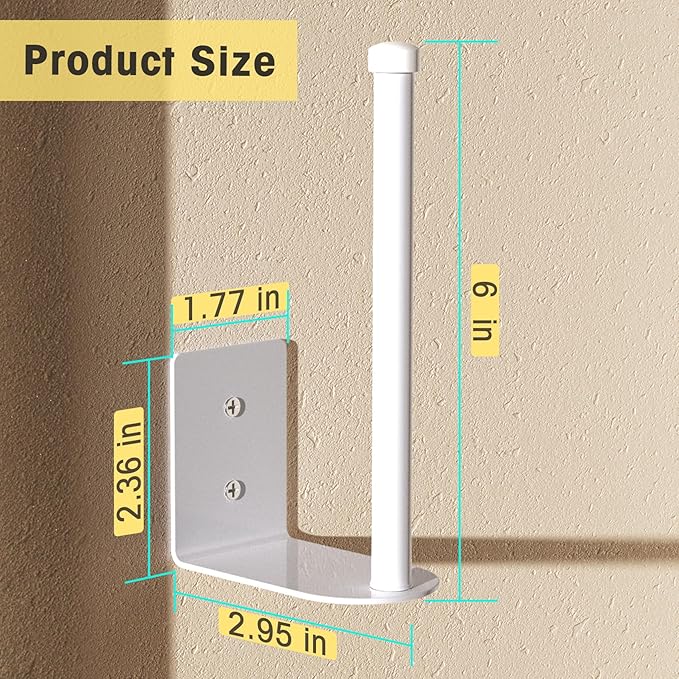Durmmur 2 Pack Hat Racks for Baseball Caps, Stainless Steel Hat Organizer for Baseball Cap, Hat Holder Storage Organizer, Hat Hanger Strong Adhesive/Wall Drilled for Door, Bedroom, Closet(White 6 in)