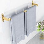 Gold Towel Bar 24 Inch, KLJKPA Towel Bar for Bathroom Wall, Stainless Steel Heavy Duty Single Bath Towel Rod