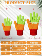 Patelai 3 Pairs Microfiber Plant Dusting Gloves Leaf Cleaning Gloves for Indoor Plants, Blinds, Furniture, House (Colorful,Medium)