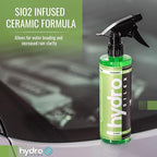 HydroSilex Glass Cleaner (16oz) | Recharge Your Glass & Windows | Streak Free Performance | SIO2 Infused Ceramic Formula | Safe On Tinted Glass | Effortless Cleaning Process