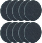 10 Pcs 800 Grits Power Scrubber Pad, Replacement Scouring Pads Abrasive Buffing Pads Drill Power Brush Polishing Pad(5 Inch, Grey)