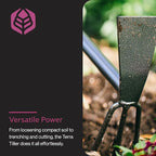 Yard Butler Terra Tiller Hand Cultivator, ITT-4T - Essential Gardening Tool for Yardwork - Power-Coated Steel Construction - Comfortable Grip - Long-Lasting - Rust-Resistant