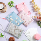 PerKoop 100 Pack Pocket Tissues Travel Slim Packs Small Facial Tissues Wallet Size Toilet Paper for Travel Guest Wedding Supplies, 4 Styles(Colorful Flowers)