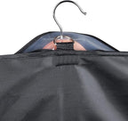 Univivi 16 Pack Suit Garment Bag for Men, 40-Inch Suit Cover Bag Garment Bag for Multiple Suits for Closet Storage with Clear Window for Suit Jacket, Skirt, Shirt and Coat, Black, UN0755