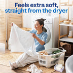 Earth Breeze Fabric Softener Dryer Sheets – Lavender, Hypoallergenic, No Harsh Chemicals, Safe Ingredients – Soft Clothes – Static Cling & Wrinkle Reducer – Gentle Fabric Care – Made in USA (1 Pack)