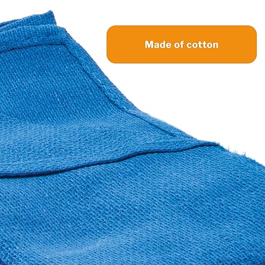 McKesson O.R. Towels, Disposable - Cotton, Plain Weave, Pre-Washed, Single-Use, Sterile - Blue, 17 in x 27 in, 80 Count