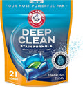 ARM & HAMMER Deep Clean Stain Formula, Laundry Detergent Power Paks, 21 ct.