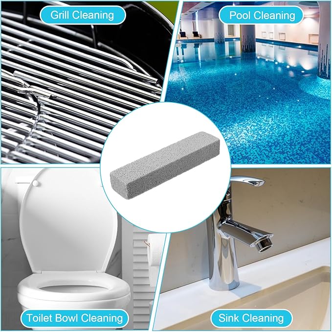 36 Pack Pumice Stone for Toilet Bowl Cleaner, Pumice Stone Remove Hard Water Rings, Calcium Buildup, Grease, Suitable for Bathroom, Kitchen Sink, Grill, Pool, Household (Grey, 5.9 x 1.4 x 1inch)