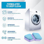Air Jungles Washing Machine Cleaner Tablets 24 Count, Lavender Scent, Deep Cleaning Laundry Washer Drum and Tub, Compatible with Front and Top Load Washer, 12 Month Supply