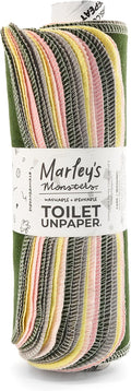 Marley's Monsters UNpaper Towels - 24 Count roll, Reusable Paper Towels, Paperless, Cotton, Tree Free (Sprout)
