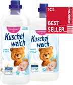 Fabric Softener Gentle & Mild - Without Dyes - 3x1L (101.44 oz) - 114 Wash Loads - Made in Germany