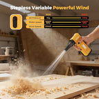 Compressed Air Duster & Vacuum 2-in-1, 180000RPM Brushless Motor Electric Air Duster with 8000mAh Battery, Rechargeable Cordless Air Blower with Window Breaker, 7-Mode Light for PC, Car, Home, Outdoor