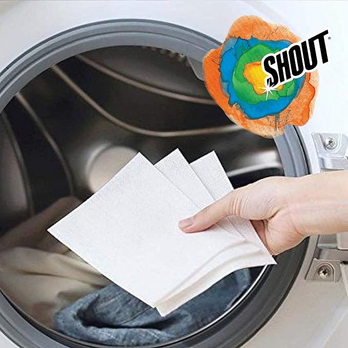 Shout Color Catcher Sheets for Laundry, Allow Mixed Washes, Prevent Color Runs and Maintain Original Clothing, 24 Count (Pack of 2)