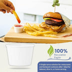 1 Oz Paper Souffle Cups (1000 Pack) Disposable Portion Cups for Ketchup, Condiments, Medicine, Pills, and Food Samples – Ideal for Home, Office, Catering, and Healthcare Use