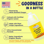 Originally Yellow Lemon White Vinegar For Cleaning Purpose | USA Made All Purpose Cleaner | Use as Glass, Kitchen & Floor Cleaner | Plant Derived Cleaning Vinegar 1 Gallon in 2 pack | 128 Oz