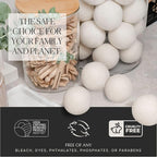 L’avant Collective Set of 3 Reusable Wool Balls for Dryer | Eco Non Toxic Natural Wool Dryer Balls | New Zealand Wool for Drying Clothes | Premium & Essential Wool Dryer Ball Reducing Clothes Wrinkles