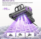 Mattress Vacuum Cleaner, 18Kpa Bed Vacuum Cleaner with 253.7nm UV-C Light, 150°F Heat, HEPA Filter & Ultrasonic, Versatile Handheld Vacuums for Bed, Sofa, Couch, Crib Gift Ideas for Women