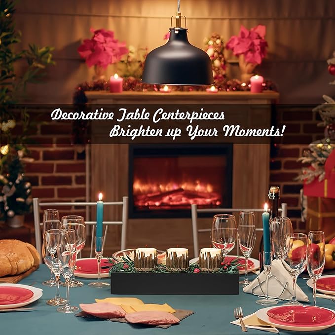 Kitchen Drawer Organizer Bins, Stackable Bamboo Drawer Organizer for Silverware, 2 Pcs Toilet Paper Basket Holder, Wood Bathroom Tray Countertop, Toilet Tank Tray Black 15" x 6" x 2.5"