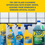 Zep Foaming Glass Cleaner - 19 oz (Case of 12) ZUFGC19 - Streak-Free Professional Grade Formula that Dissolves Dirt, Fingerprints and Grime on Glass, Mirrors, Windows and Plexiglas in Home, Business,