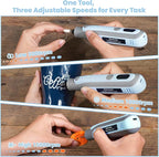 Rotary Tool Kit, Cordless Rotary Tool, Mini Rotary Tool, 4V, Variable Speed, with Upgraded Accessories, for Carving, Engraving, Sanding, Polishing, Cutting, DIY Crafts and Pet Nails, Blue