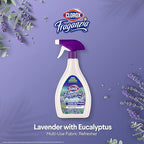 Clorox Fraganzia Refresher Spray, Lavender with Eucalyptus Scent - Multi-Use Fabric & Linen Freshener Spray - Odor Eliminator for Home, Upholstery, Bedding, Curtains, Room, 22 Fl Oz