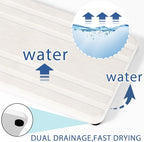 2PCS Water Absorbing Stone Tray,Quick Drying Stone Sink Tray,Water Absorbent Diatomite Coasters for Bathroom Counter and Kitchen Sink, Used for Hand Soap Dish Cosmetic Bottles Toothbrush Holders