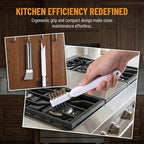 2Pcs Stove Cleaning Brush And Scraper, Brass Wire Rust Cleaner Brushes Cooktop Scraper, Clean Kit For Pots, Pans, Kitchen, Tile, And Household
