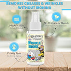 Grandma's Secret Wrinkle Remover Spray - Easily Removes Wrinkles & Odors - Wrinkle Release, Fabric Refresher Spray, Chlorine, Bleach and Toxin-Free - 3 Ounce