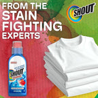 Shout Advanced Stain Remover Gel for Clothes Laundry, Ultra Concentrated Gel with Built-in Scrubber Brush for Deep Set-In stains, 8.7oz