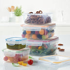 LocknLock Storage Food Storage Container Set, 10-Piece, Clear